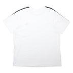 ADIDAS Mens White & Black Athletic T-Shirt XL Short Sleeve Crew Neck Classic