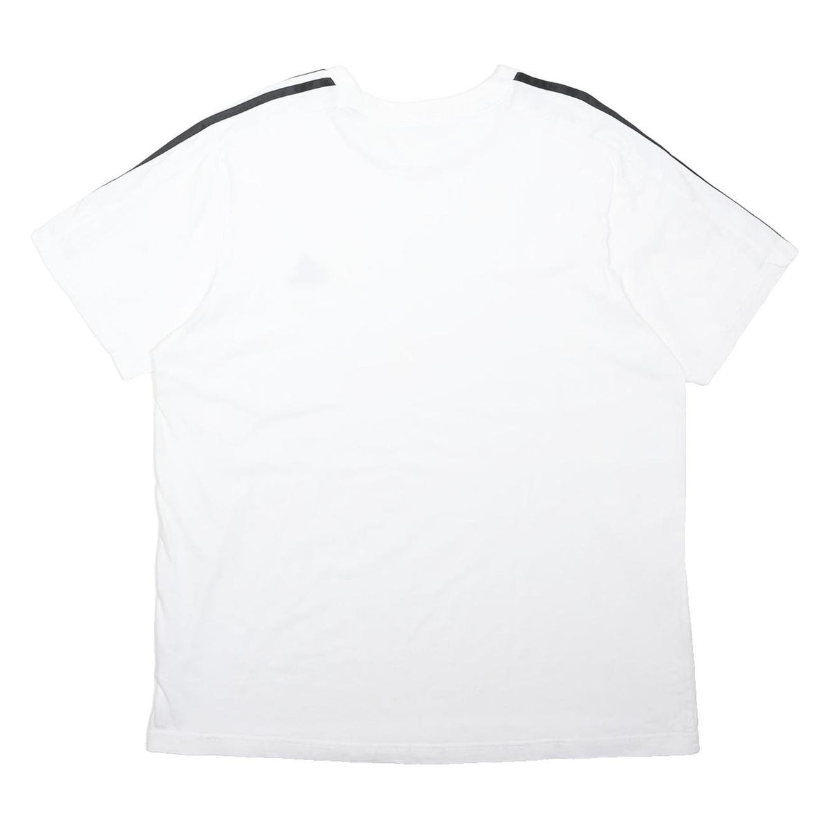 ADIDAS Mens White & Black Athletic T-Shirt XL Short Sleeve Crew Neck Classic