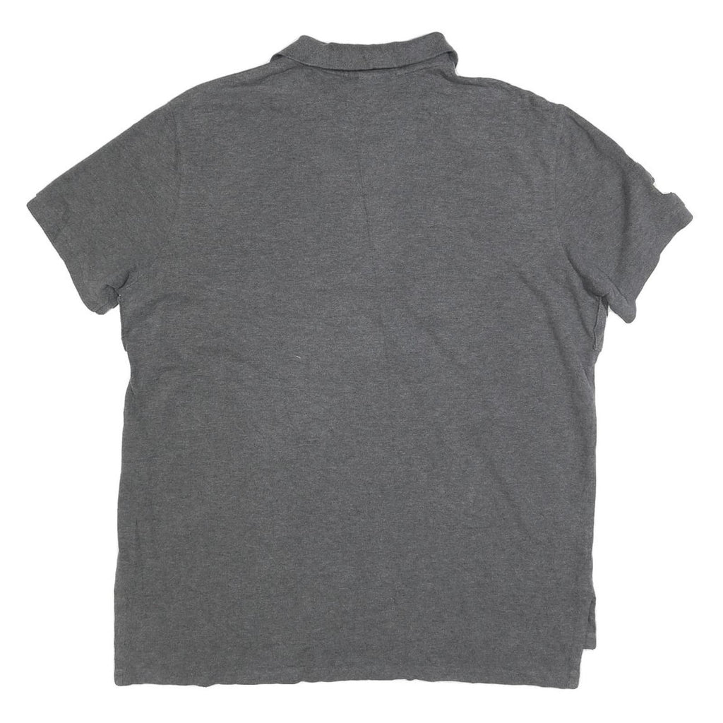 POLO RALPH LAUREN Mens Grey Cotton Blend Short Sleeve Polo Shirt XL Large