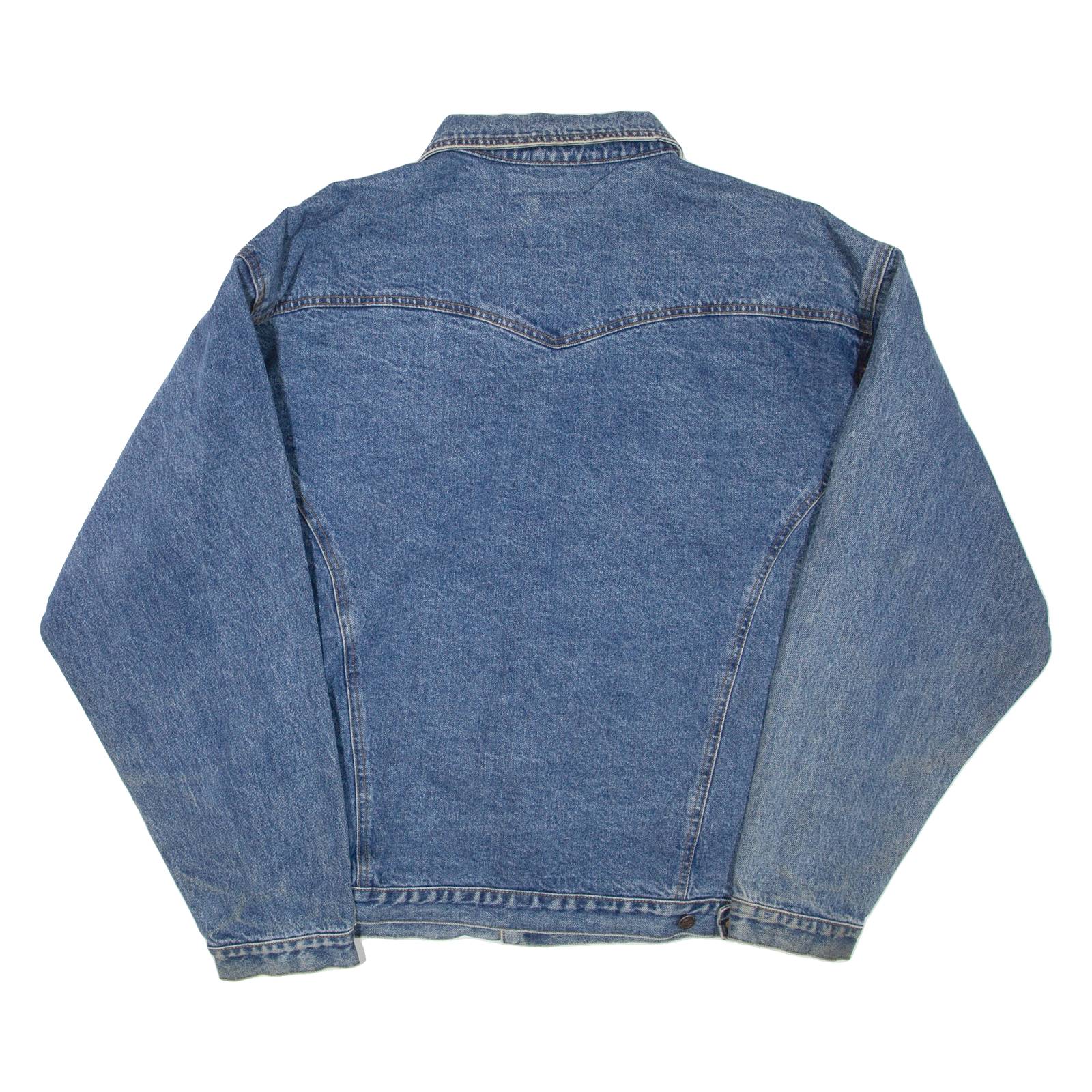 MARYK & CO Mens Denim Jacket Blue L