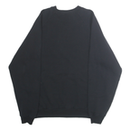 SCREEN STARS Mens Black Sweatshirt L Crew Neck Cotton Blend Casual Pullover