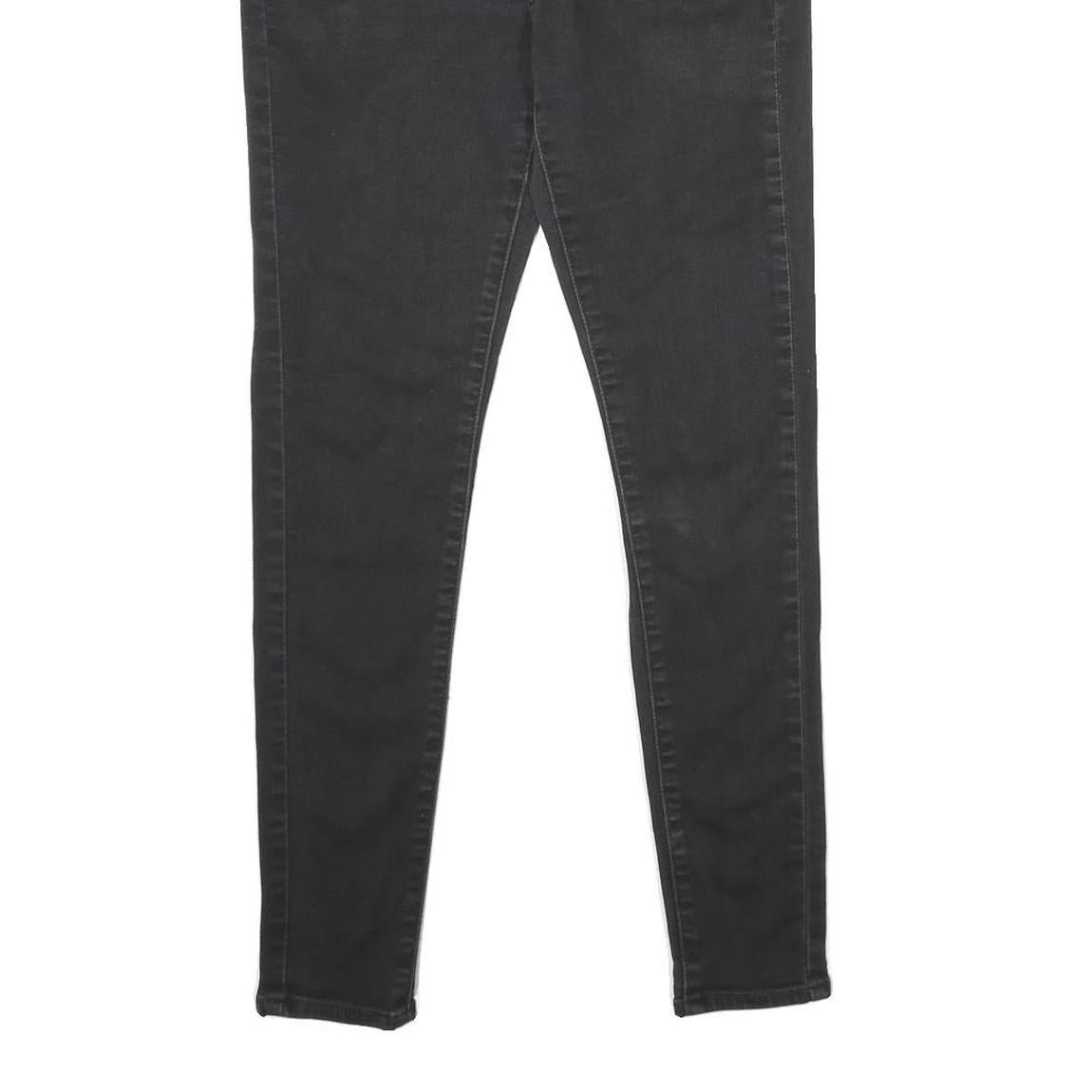 LEVI'S 710 Super Skinny Womens Jeans Black Slim Skinny Denim W29 L28 Zip Closure