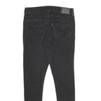 LEVI'S 710 Super Skinny Womens Jeans Black Slim Skinny Denim W29 L28 Zip Closure