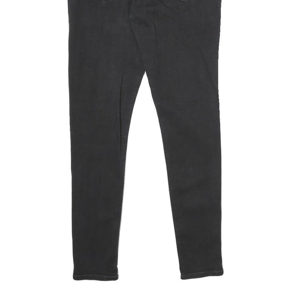 LEVI'S 710 Super Skinny Womens Jeans Black Slim Skinny Denim W29 L28 Zip Closure