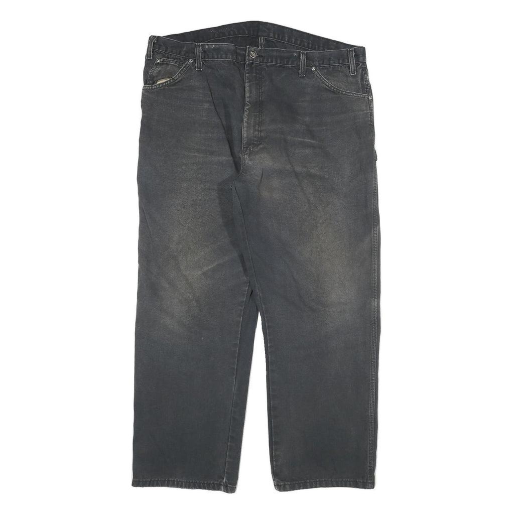 DICKIES Mens Regular Black Denim Classic Jeans W40 L29 Workwear Utility