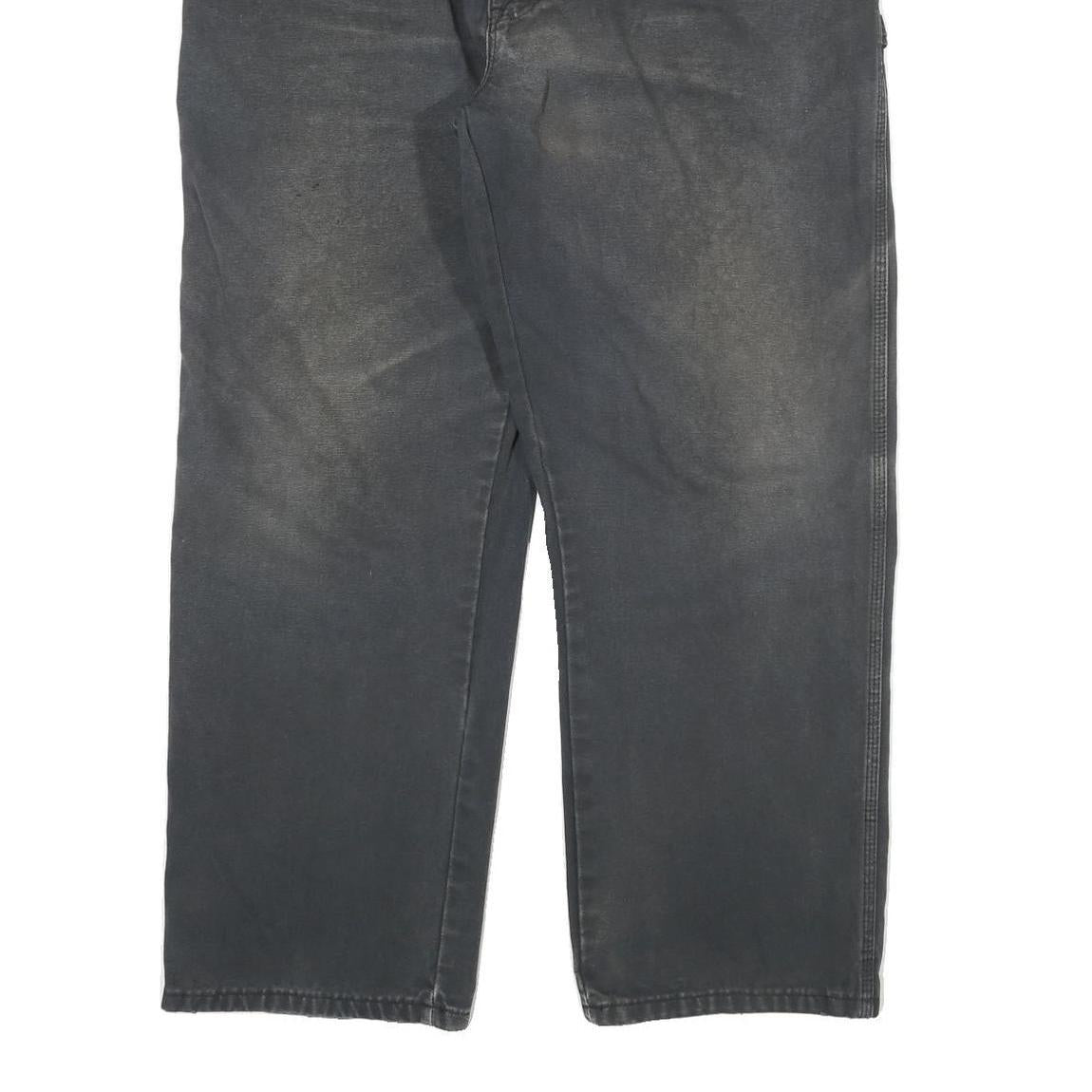 DICKIES Mens Regular Black Denim Classic Jeans W40 L29 Workwear Utility