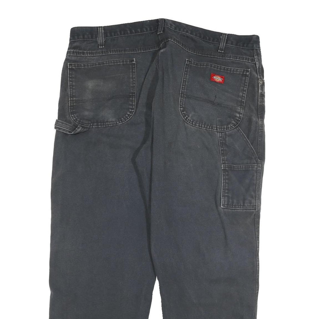 DICKIES Mens Regular Black Denim Classic Jeans W40 L29 Workwear Utility