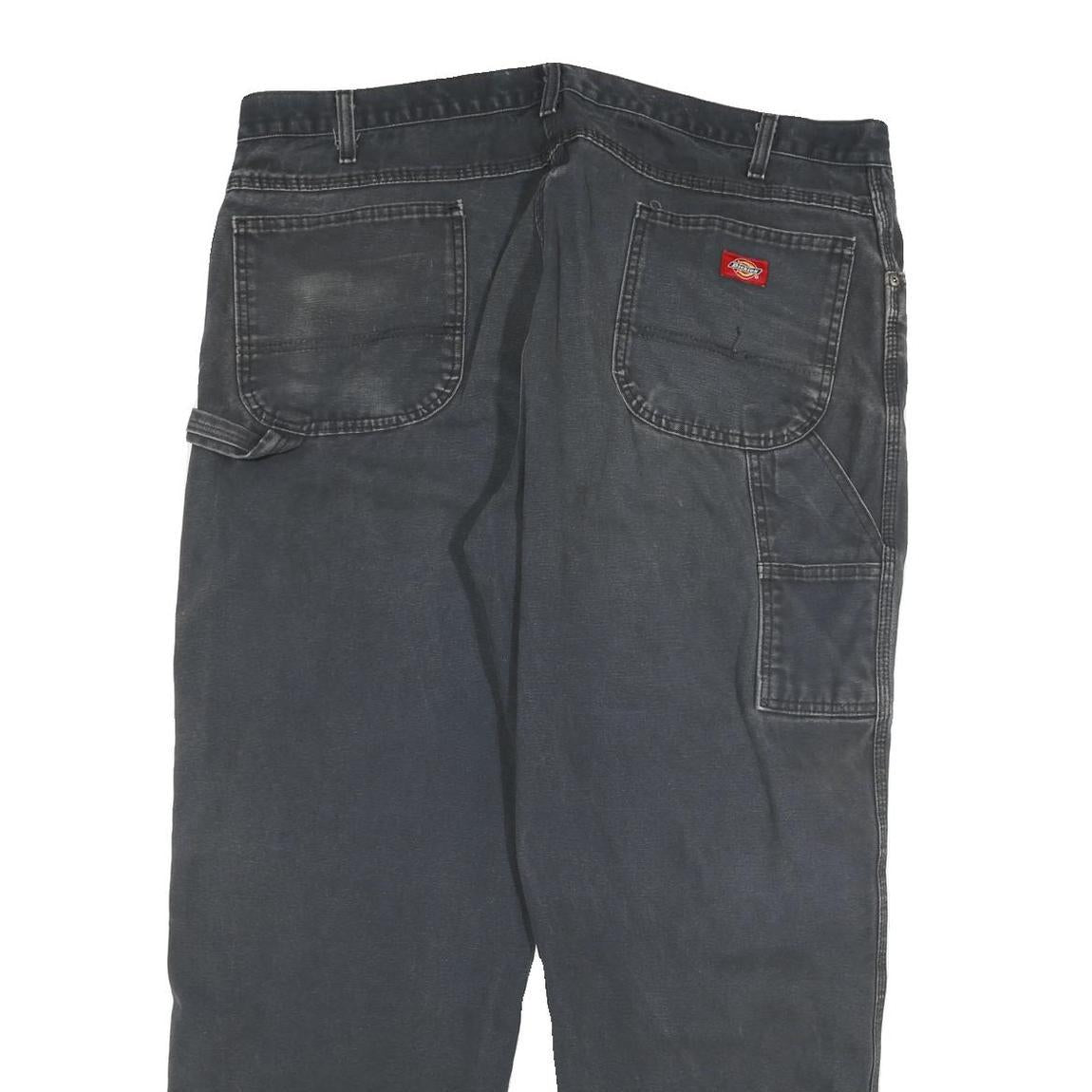 DICKIES Mens Regular Black Denim Classic Jeans W40 L29 Workwear Utility