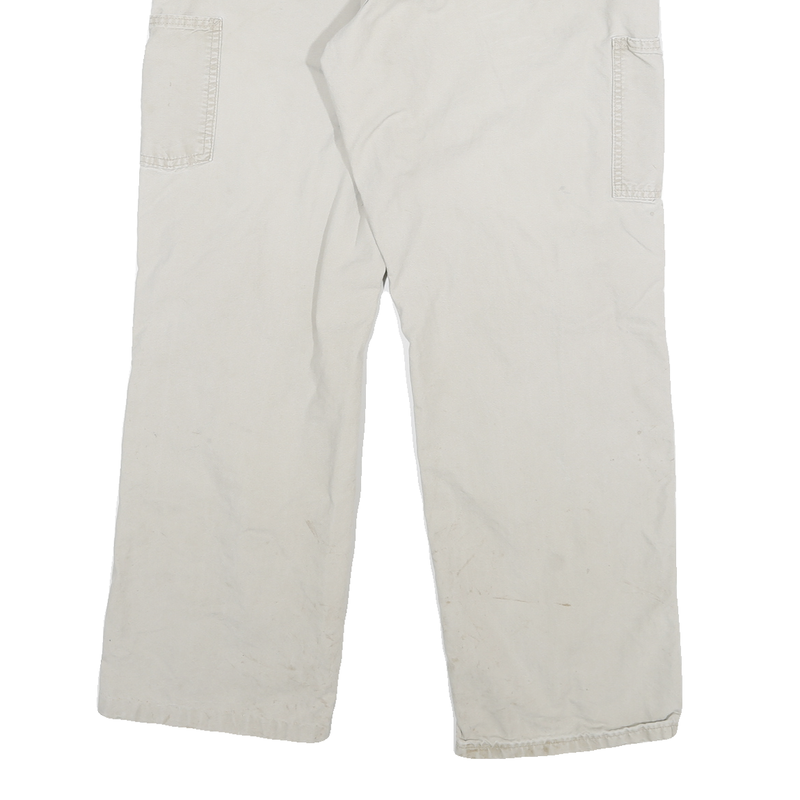 CARHARTT Mens Cream Relaxed Straight Denim Good Condition W30 L29 Workwear