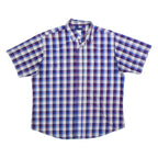 WRANGLER Mens Shirt Blue Check L