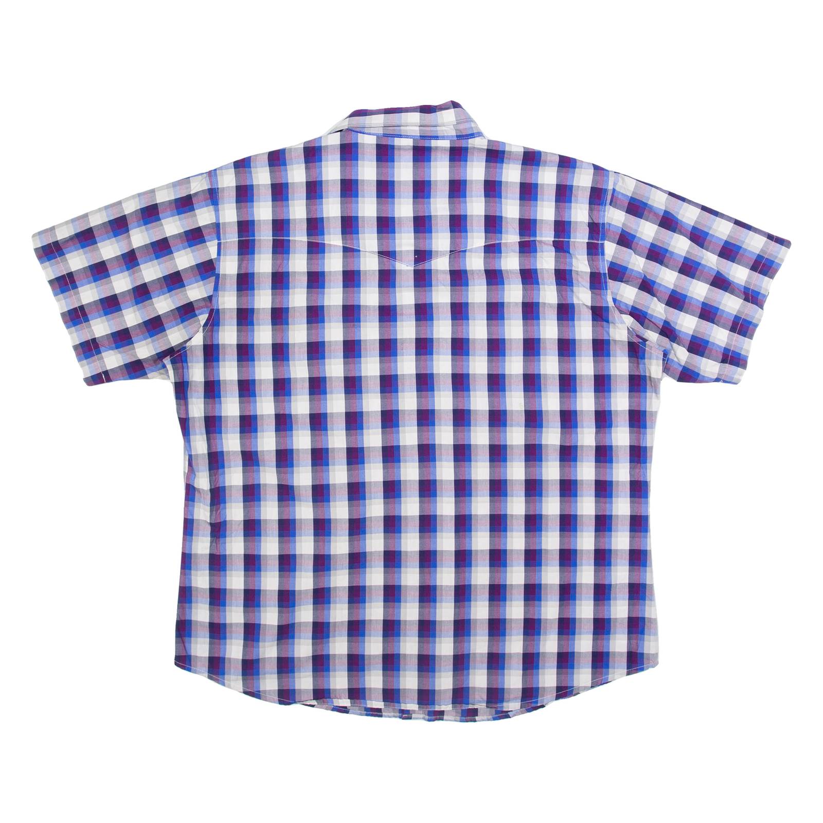 WRANGLER Mens Shirt Blue Check L