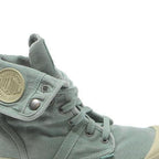 PALLADIUM Pampa Hi Womens Ankle Lace-Up Boots Blue Canvas UK 5.5 Casual Outdoor