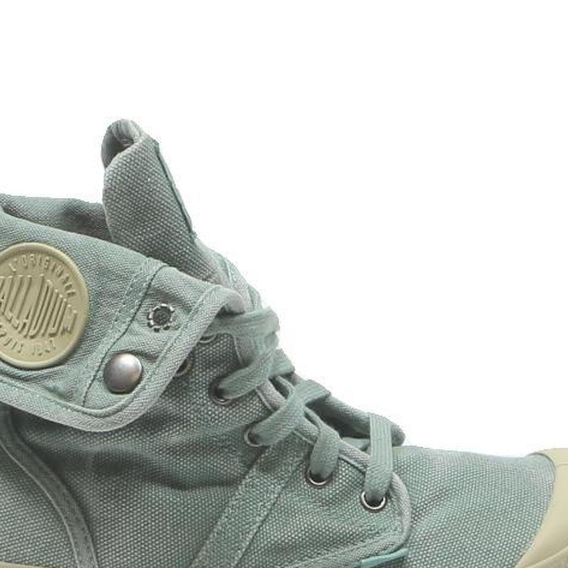 PALLADIUM Pampa Hi Womens Ankle Lace-Up Boots Blue Canvas UK 5.5 Casual Outdoor
