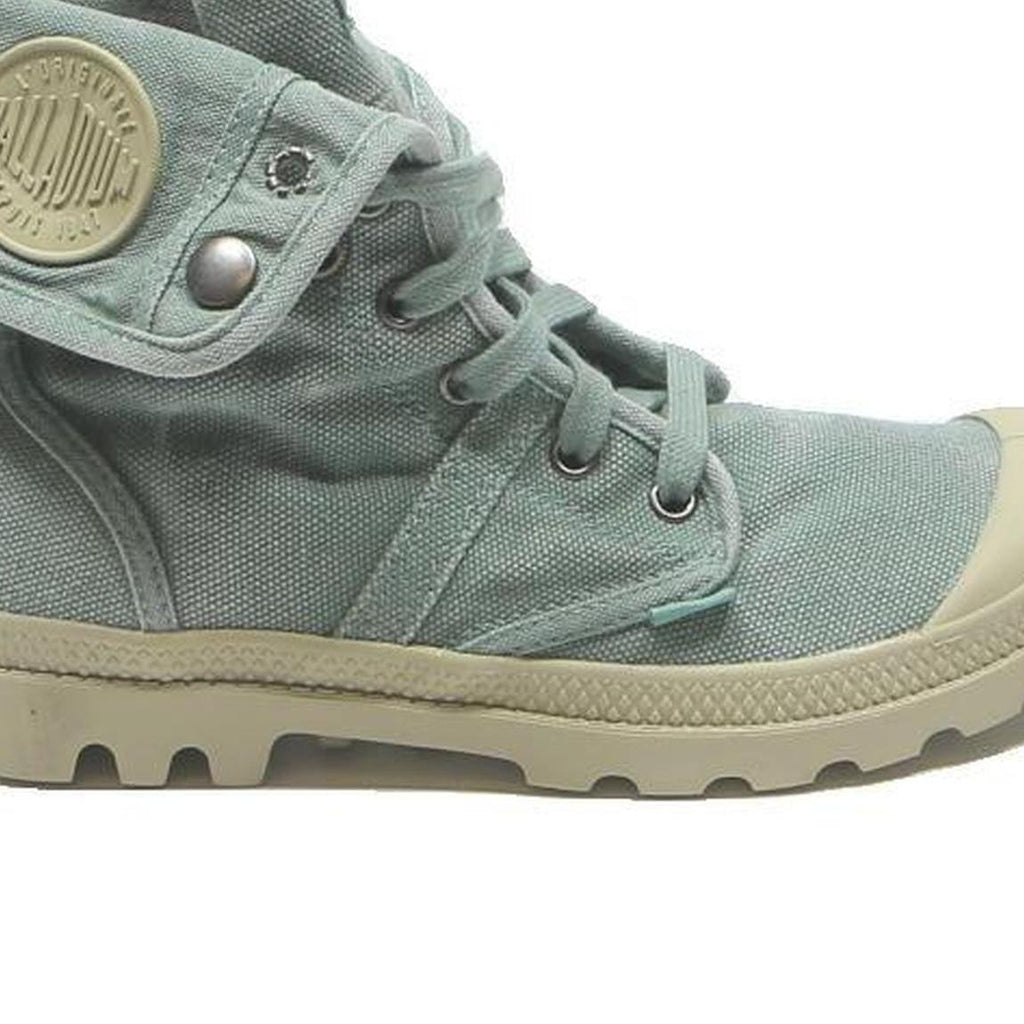 PALLADIUM Pampa Hi Womens Ankle Lace-Up Boots Blue Canvas UK 5.5 Casual Outdoor