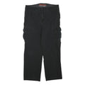 DICKIES Mens Cotton Blend Black Regular Fit Straight Leg Trousers W34 L28