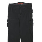 DICKIES Mens Cotton Blend Black Regular Fit Straight Leg Trousers W34 L28