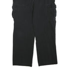 DICKIES Mens Cotton Blend Black Regular Fit Straight Leg Trousers W34 L28