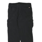 DICKIES Mens Cotton Blend Black Regular Fit Straight Leg Trousers W34 L28