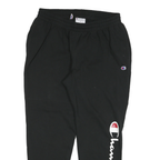 CHAMPION Mens Joggers Black XL W32 L30 Cotton Blend Regular Tapered Comfortable