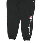 CHAMPION Mens Joggers Black XL W32 L30 Cotton Blend Regular Tapered Comfortable