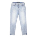 CALVIN KLEIN Womens Jeans Blue Slim Skinny Denim Light W27 L29 Zip Cotton Blend