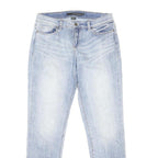 CALVIN KLEIN Womens Jeans Blue Slim Skinny Denim Light W27 L29 Zip Cotton Blend