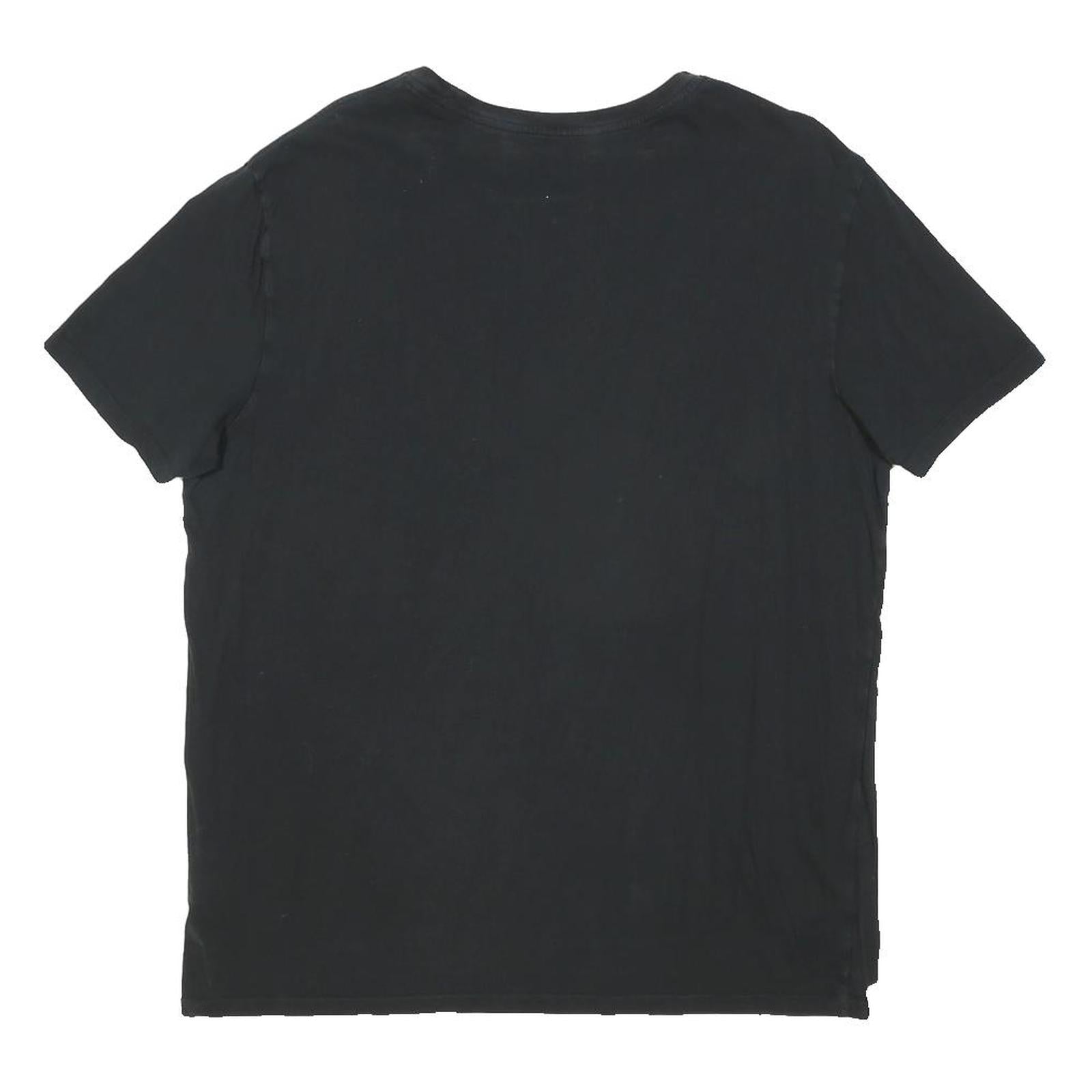 LACOSTE Mens Black Classic T-Shirt XL Short Sleeve Crew Neck Plain Cotton Blend