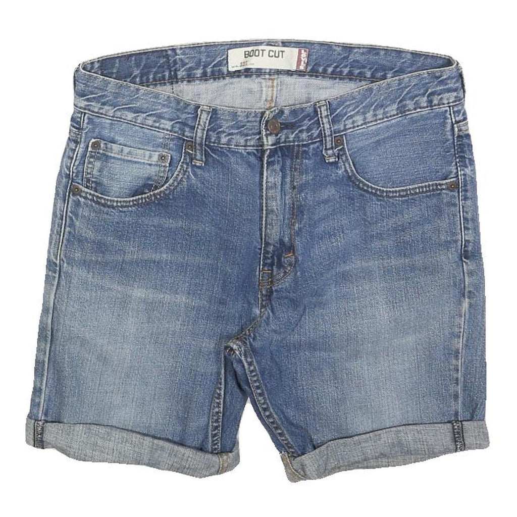 LEVI'S Mens Denim Blue Boot Cut Shorts M W32 Classic Cotton Blend