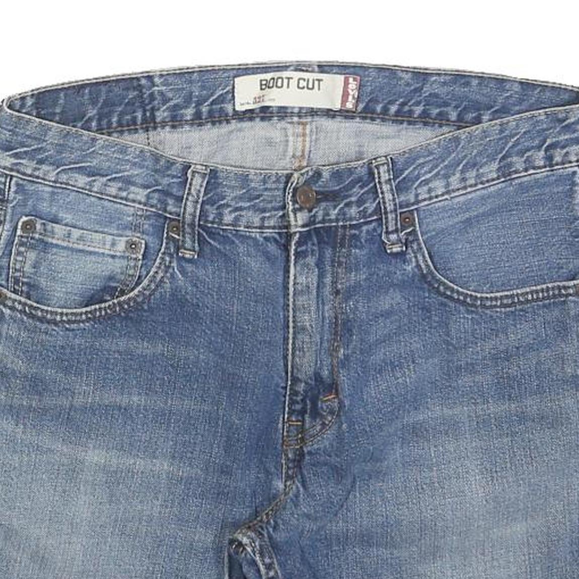 LEVI'S Mens Denim Blue Boot Cut Shorts M W32 Classic Cotton Blend