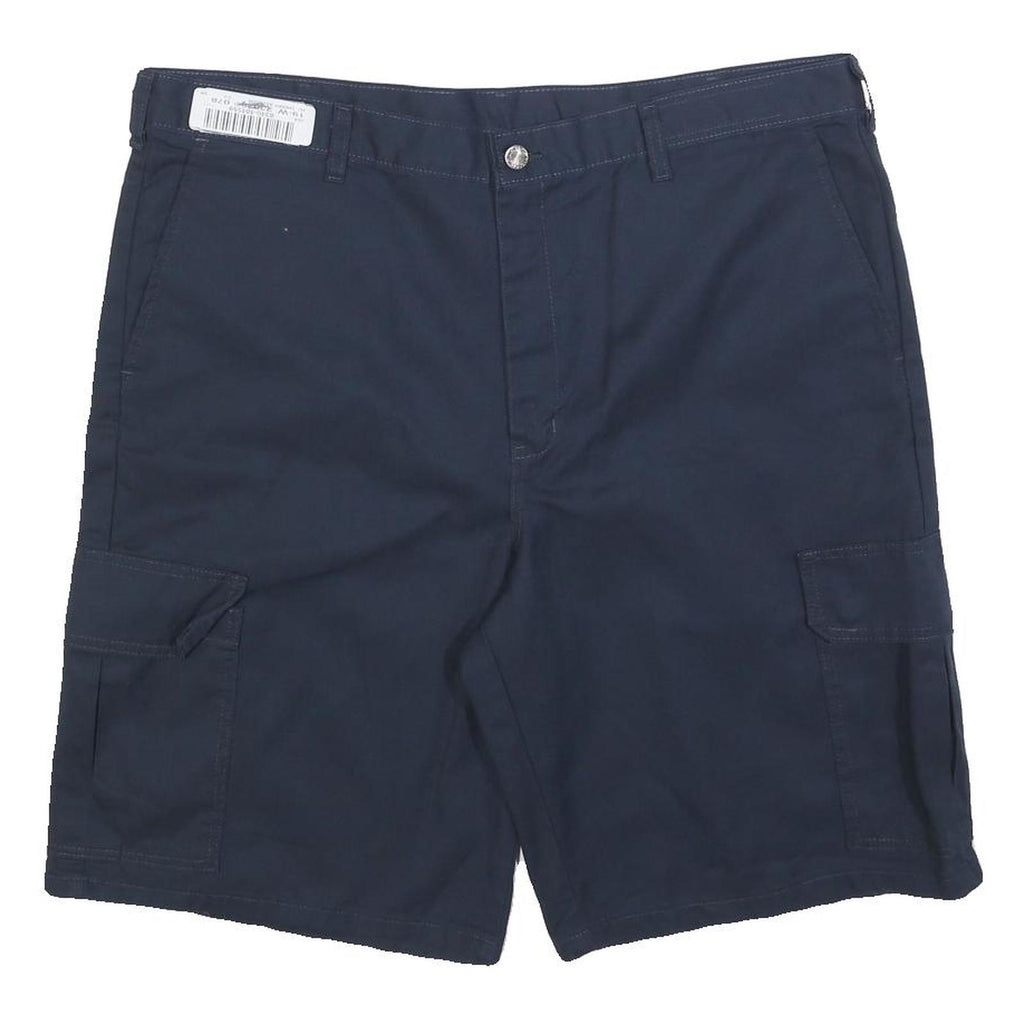 DICKIES Mens Shorts Navy Blue Cargo XL W38 Durable Cotton Blend Workwear