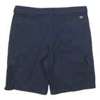 DICKIES Mens Shorts Navy Blue Cargo XL W38 Durable Cotton Blend Workwear