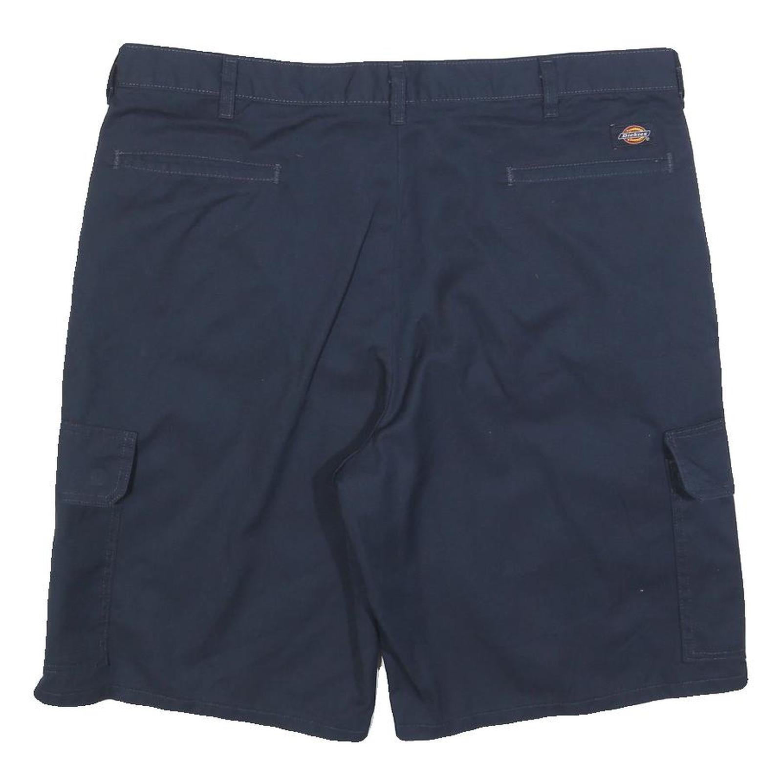 DICKIES Mens Shorts Navy Blue Cargo XL W38 Durable Cotton Blend Workwear