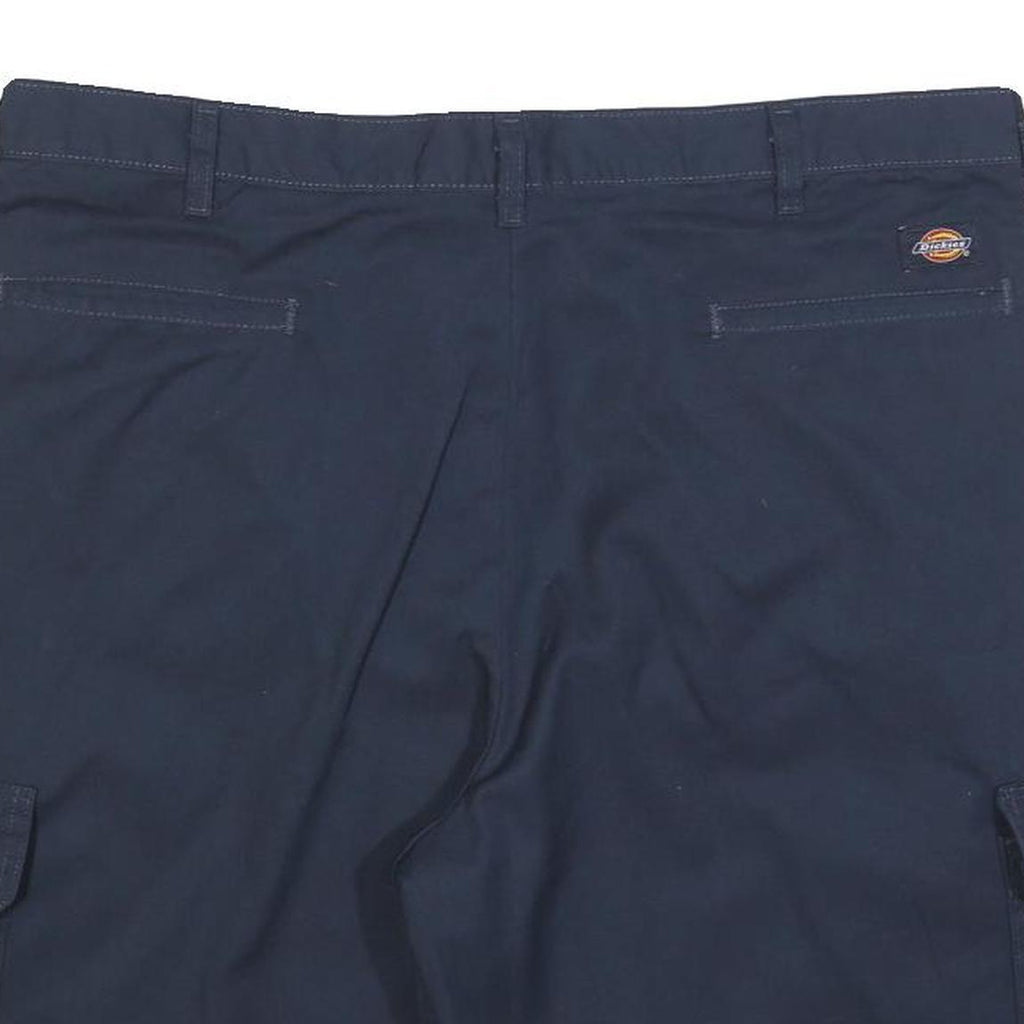 DICKIES Mens Shorts Navy Blue Cargo XL W38 Durable Cotton Blend Workwear