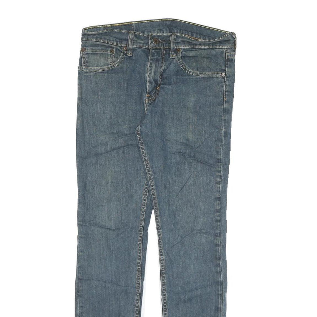 LEVI'S 511 Mens Slim Blue Denim Medium W28 L30 Zip Jeans Stylish Casual