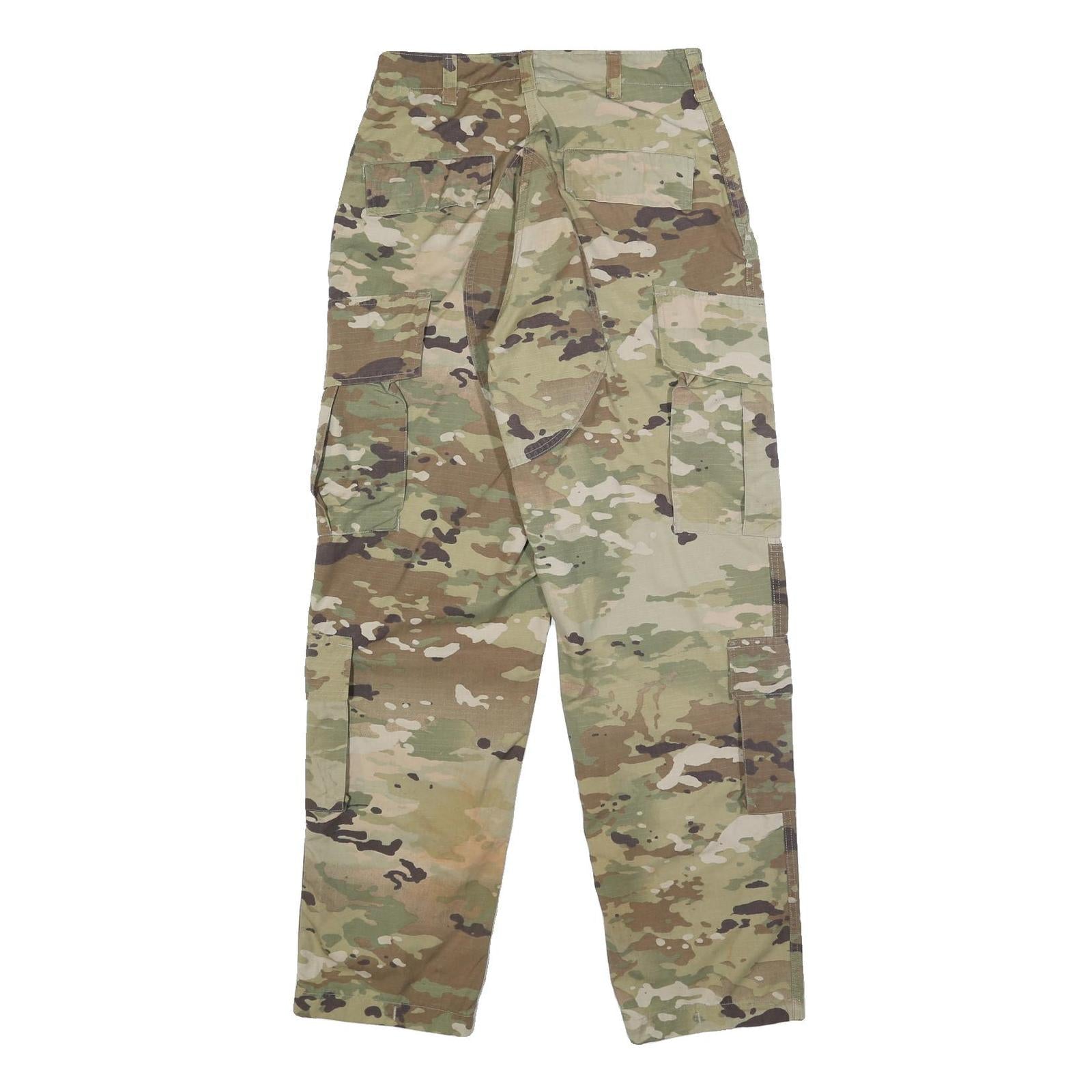 FEDERAL PRISON INDUSTRIES Mens Cotton Blend Camouflage Regular Cargo Trousers