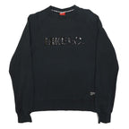 NIKE Womens Black Nike F.C. Crew Neck M Sweatshirt Cotton Blend Pullover