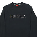 NIKE Womens Black Nike F.C. Crew Neck M Sweatshirt Cotton Blend Pullover