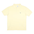 LACOSTE Mens Cream Short Sleeve Plain Cotton Polo Shirt M Classic Fit
