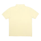 LACOSTE Mens Cream Short Sleeve Plain Cotton Polo Shirt M Classic Fit