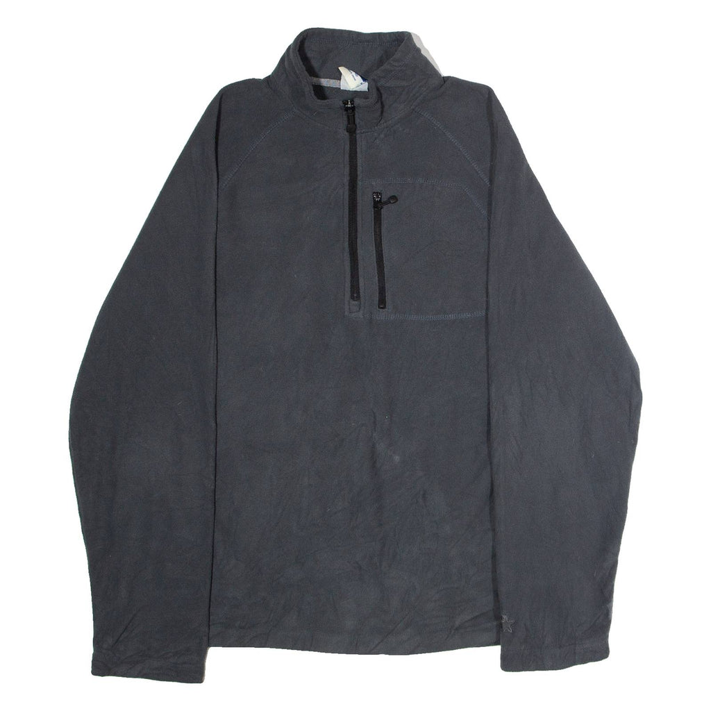 STARTER Mens Fleece Grey Colourblock 1/4 Zip M