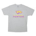 CHAMPION Mens Grey UW-Stevens Point Pointers Graphic T-Shirt L Short Sleeve Crew