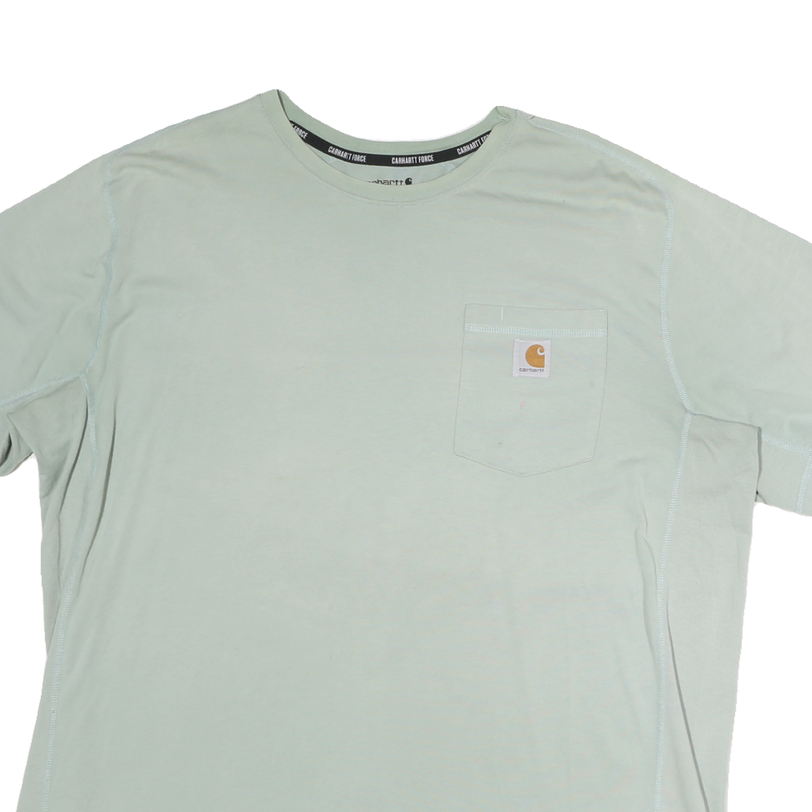 CARHARTT Womens Light Green T-Shirt XL Short Sleeve Crew Neck Casual Cotton