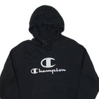 CHAMPION Womens Black Hoodie 2XL