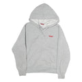LEVI'S Womens Grey Pullover L Cotton Hooded Half Zip Hoodie Casual