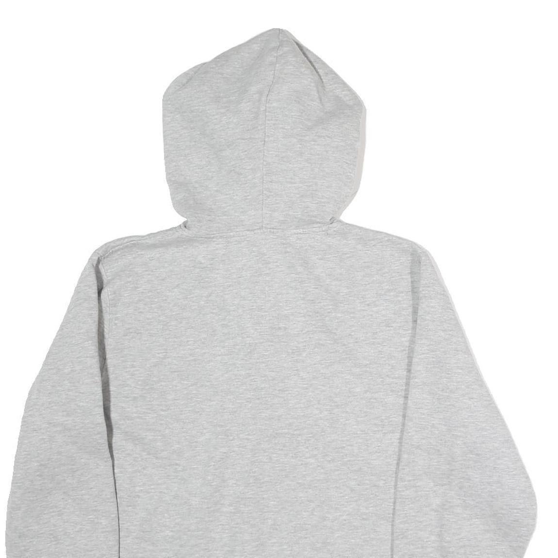 LEVI'S Womens Grey Pullover L Cotton Hooded Half Zip Hoodie Casual