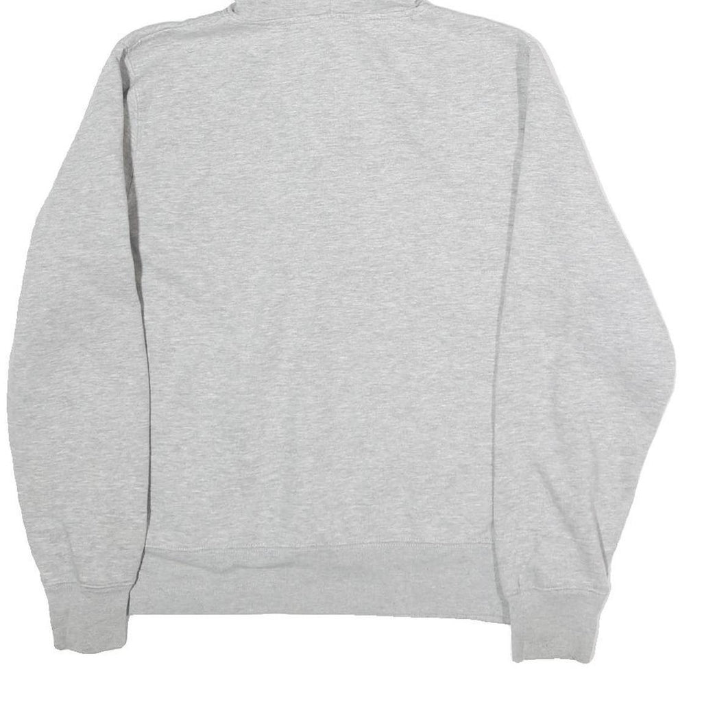 LEVI'S Womens Grey Pullover L Cotton Hooded Half Zip Hoodie Casual