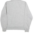 LEVI'S Womens Grey Pullover L Cotton Hooded Half Zip Hoodie Casual