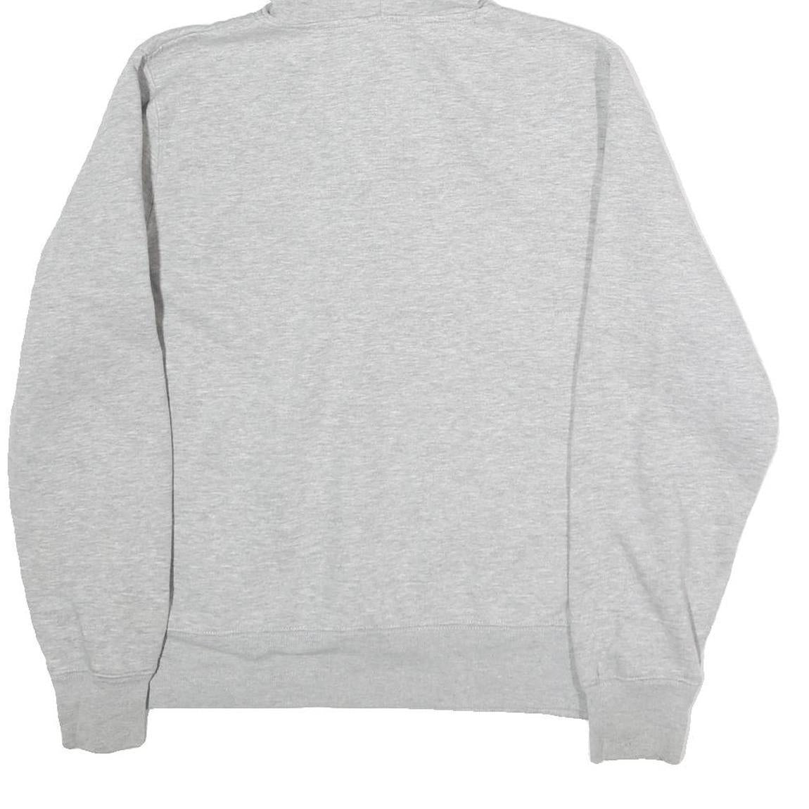 LEVI'S Womens Grey Pullover L Cotton Hooded Half Zip Hoodie Casual