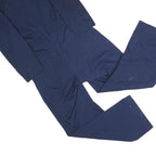 Mens Navy Blue Cotton Blend Plain Dungarees Regular Fit S W32 L28 Workwear