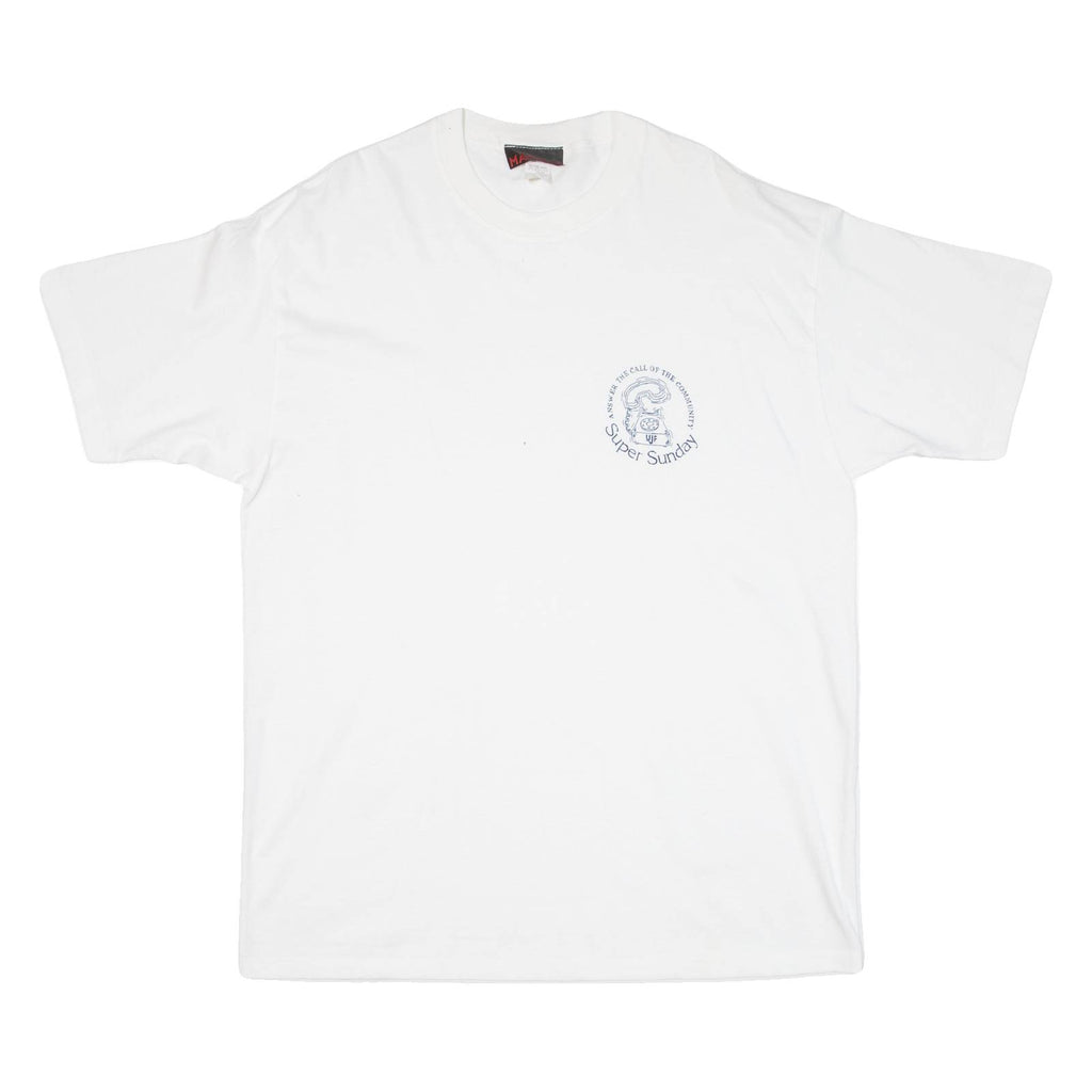 MARIKA Super Sunday Mens T-Shirt White ONE SIZE